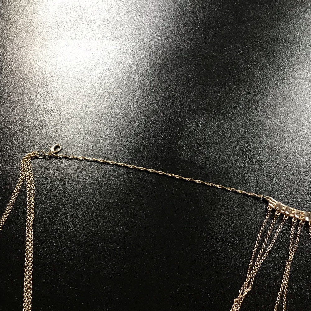 Faux Gold Adjustable Layered Body Jewelry Necklace - Picture 4 of 6